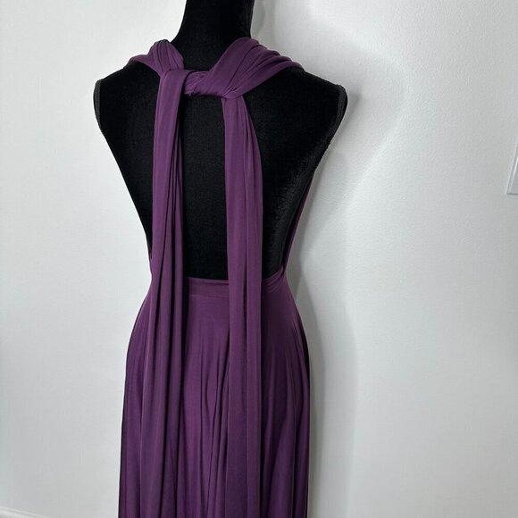Two Birds Mini Convertible Dress Purple - Picture 3 of 6